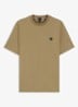 T-shirt van gemerceriseerde katoen met Double B-monogram - Donkerbeige