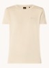 T-shirt van katoenen jersey met logodetail - Medium Beige-269 / Beige
