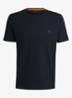 T-shirt van katoenen jersey met logopatch - Donkerblauw