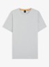 T-shirt van katoenen jersey met logopatch - Grijs