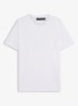 T-shirt van linnen met borstzak - White-100 / Wit