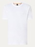 T-shirt van slubkatoen met logodetail - Wit