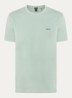 T-shirt van stretchkatoen met logodetail - Open Green-357 / Groen