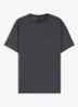 T-shirt van stretchkatoen met logodetail - Open Grey-071 / Grijs