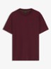 T-shirt van stretchkatoen met logodetail - Dark Pink-654 / Roze