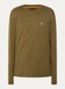 Tacks longsleeve met logo - Bronsgroen