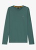 Tacks longsleeve met logo - Zeegroen