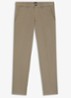 Tapered fit chino in katoenblend - Khaki