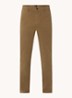 Tapered fit chino met steekzakken - Mosgroen