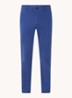 Tapered fit chino met steekzakken - Kobaltblauw