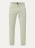 Tapered fit chino met steekzakken - Lindegroen