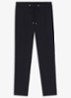 Tariyanah mid waist slim fit pantalon met stretch - Donkerblauw