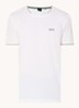 Taul T-shirt met logo en stretch - Gebroken wit