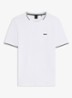 Taul T-shirt met logo en stretch - Wit