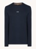 Tchark longsleeve met logoprint  - Donkerblauw