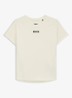 Trainings T-shirt met logo - Creme