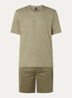Tweedelige pyjama van katoen - Open Green-349 / Groen