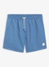 Zwemshort met microprint en logopatch - Bright Blue-436 / Blauw