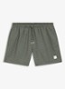 Zwemshort met microprint en logopatch - Open Green-351 / Groen