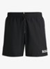 Zwemshorts met steekzakken en logo - Black-001 / Zwart
