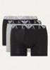 Boxershorts met logoband in 3-pack - Zwart
