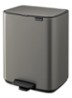 Bo pedaalemmer 12 liter - Grijs