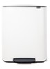 Bo  pedaalemmer 2 x 30 liter - Wit
