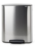 Bo  pedaalemmer 2 x 30 liter - Zilver