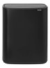 Bo Touch Bin  duo prullenbak met deksel  2 x 30 liter - Zwart