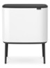Bo Touch Bin  prullenbak met deksel op pootjes 3 x 11 liter - Wit