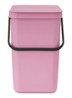 Sort & Go prullenbak 25 liter - Donkerroze