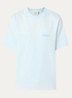 Distressed F Off I'm Gardening T-shirt met logo- en backprint - Lichtblauw