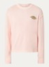 Distressed Leaf T-shirt met logoprint - Roze