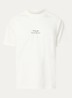 F*ck Off T-shirt met print - Gebroken wit