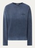 Longsleeve met logo- en backprint - Indigo
