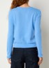 Ann fijngebreid vest in kasjmierblend - Blauw