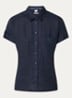 Blouse met borstzak - Donkerblauw