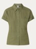 Blouse met borstzak - Legergroen