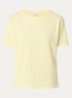 Caelen T-shirt met broderie - Geel