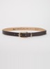 Dob riem van leer - Taupe