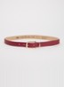 Dob riem van leer - Cranberryrood