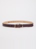 Dob riem van leer - Aubergine