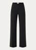Lillyth high waist straight fit broek - Zwart