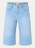 Maine B high waist straight fit korte broek van denim - Indigo