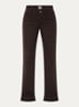 Maine high waist loose fit jeans met gekleurde wassing - Donkerbruin