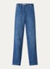 Maine mid waist loose fit jeans met elastische band - Indigo