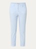Mara mid waist cropped slim fit broek met streepprint en steekzakken - Lichtblauw