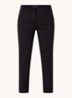 Maron mid waist cropped regular fit chino met steekzakken - Zwart