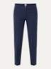 Maron mid waist cropped tapered fit chino met steekzakken - Donkerblauw