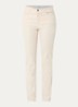 Mary mid waist skinny fit chino van corduroy - Ivoor